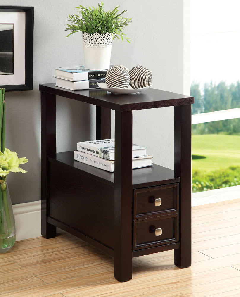 Transitional Style Espresso Finish Table