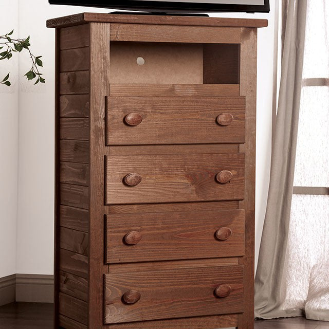 Rustic Mahogany Stain Chest