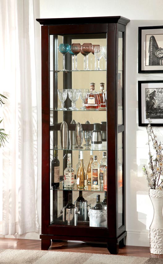 Dark Walnut Curio Finish