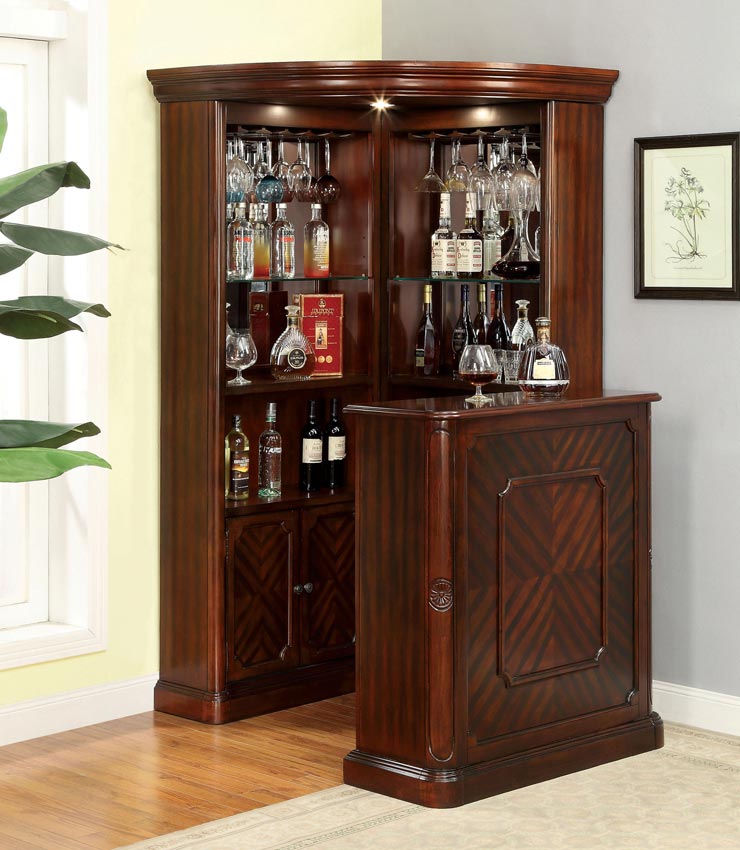 2 Pcs Voltaire Elegant Corner Bar Set