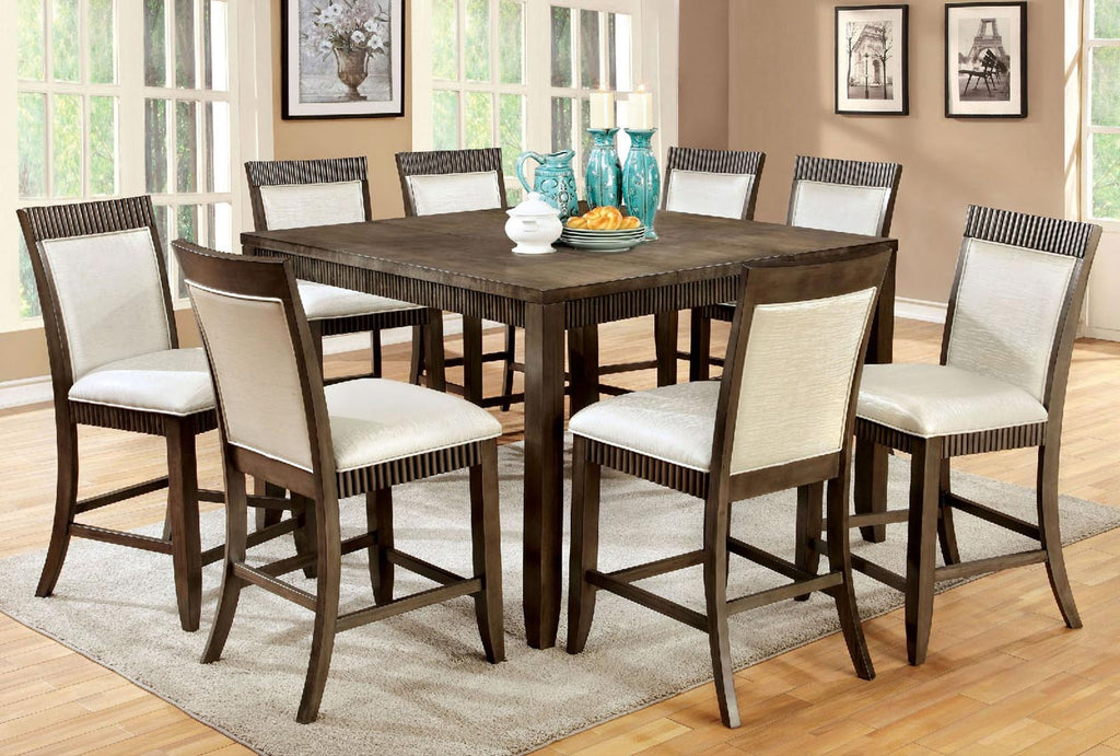 9 pcs Grey Counter High Table set