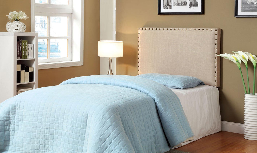 Twin Beige Upholster Headboard
