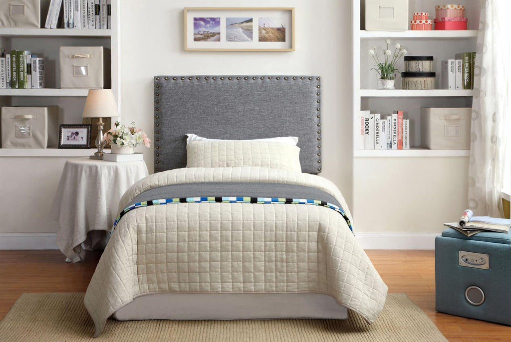 Twin grey Upholster Headboard