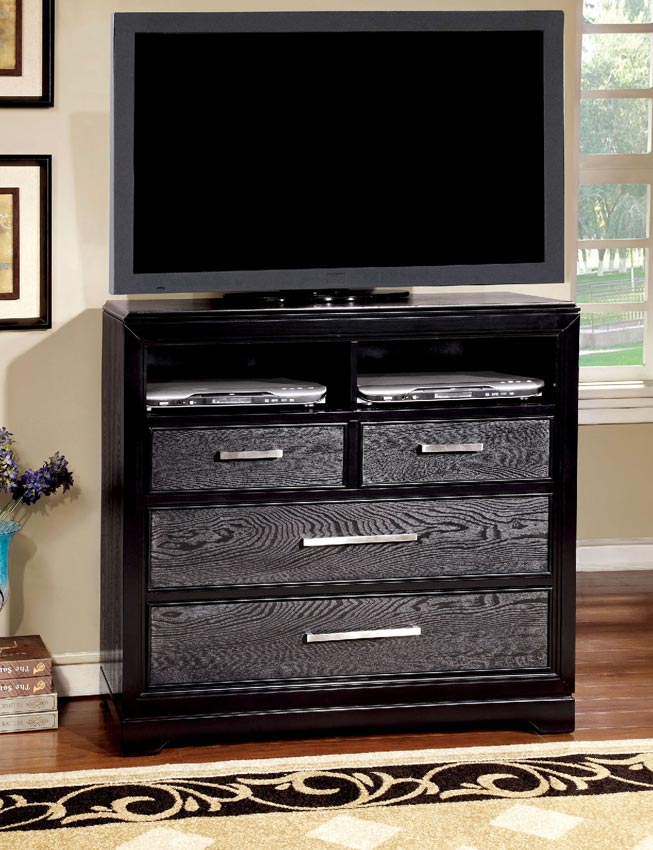 Gray and Black Bed Frame