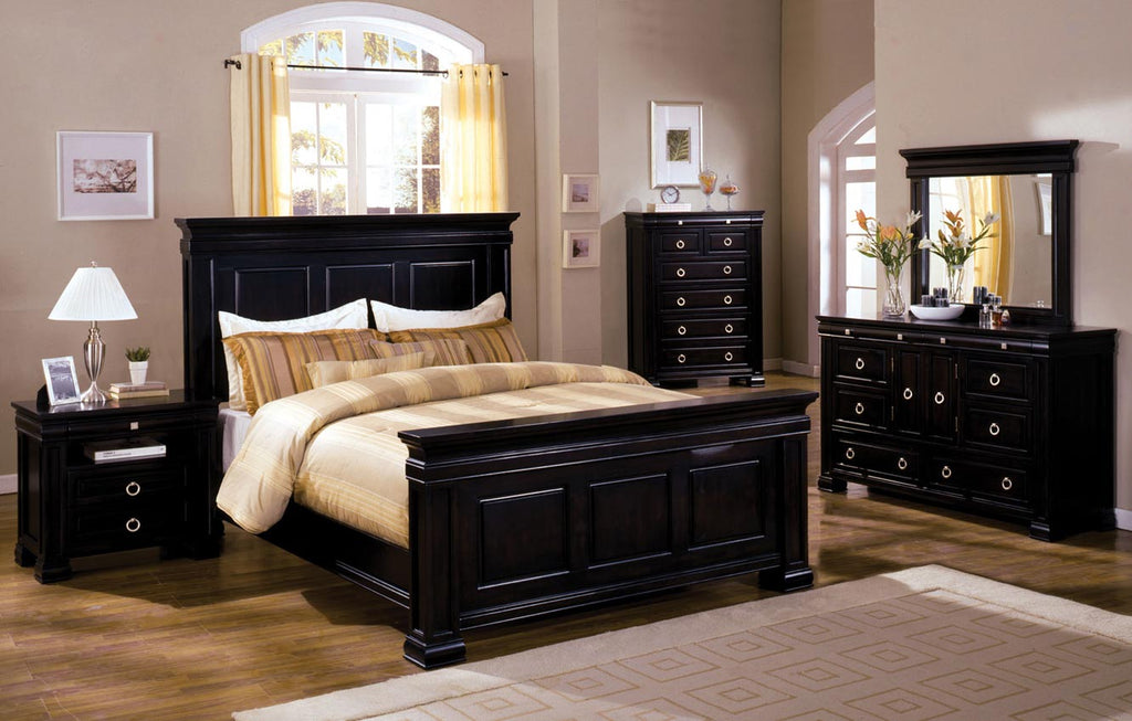Espresso Finish Elegant Bed Frame