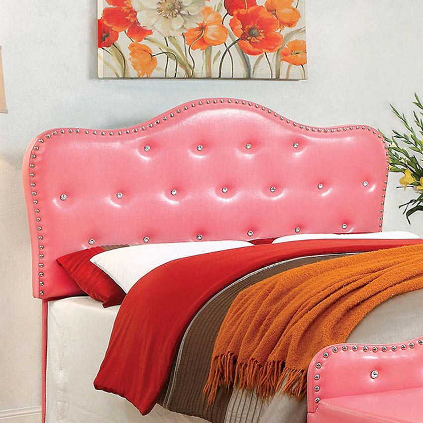 Pink Leatherette Nail head Trim