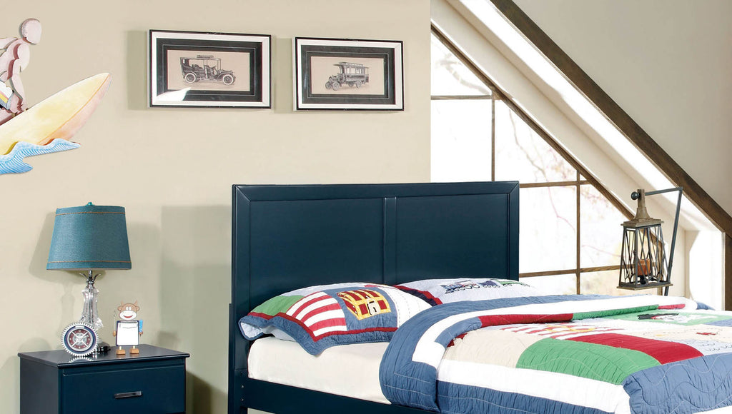 Blue Twin Headboard