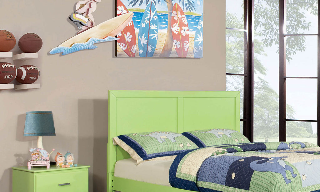 Green Twin Head Board