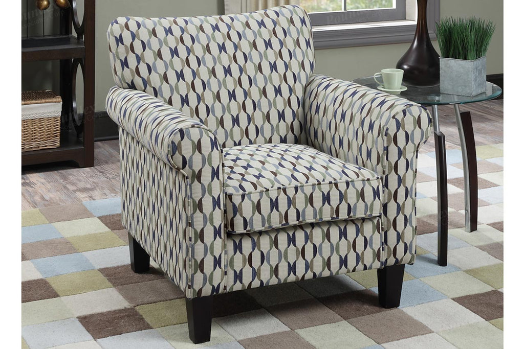 Striped Accent Chair