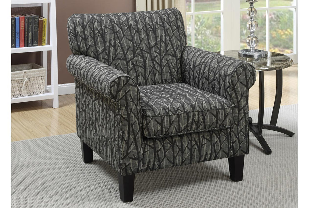 Branch Pattern Accent Chair