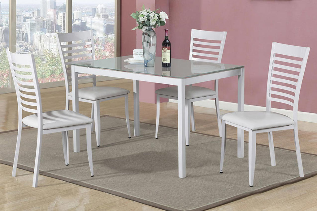 5 Pcs White Dining