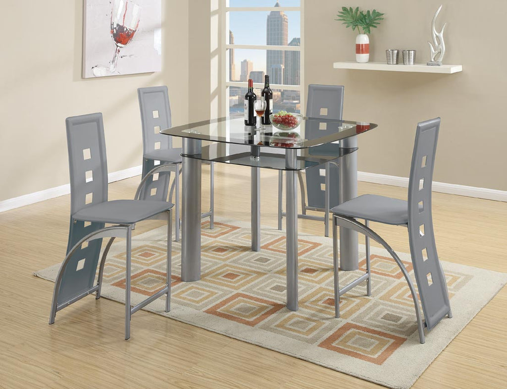 5 Pcs Metal Counter Height Dining