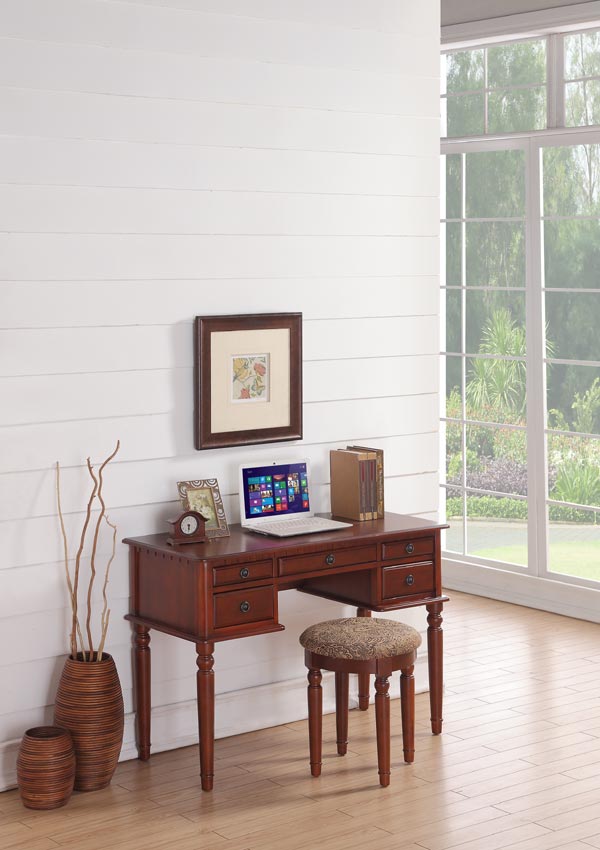 Wooden Desk With Stool