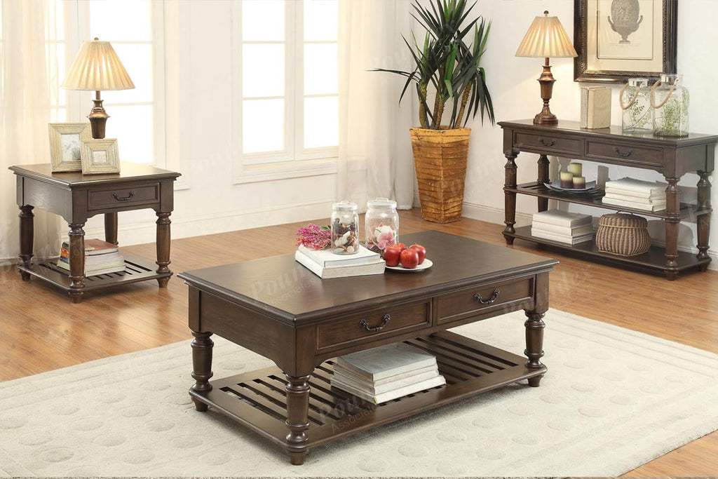 Wooden Top Roustic Coffee Table