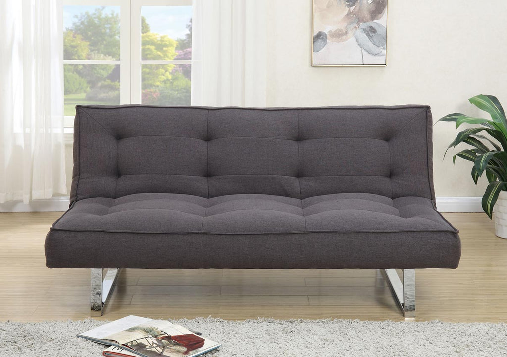 Ash Black Futon Adjustable Sofa Bed