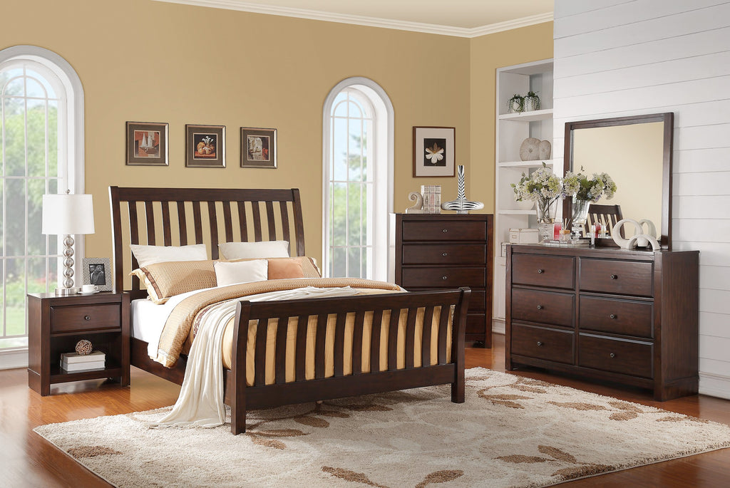 Espresso Finish Slay Bed