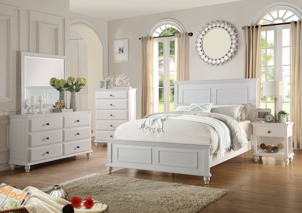 Black or White Wodden Bed Frame