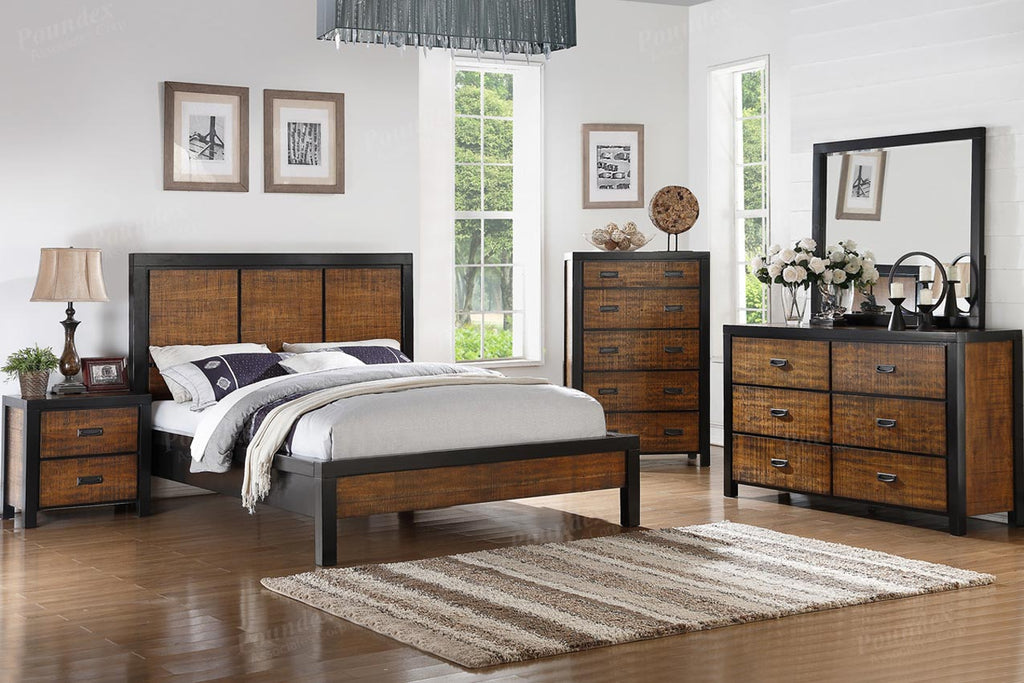 2 Tone Wooden Bed Frame