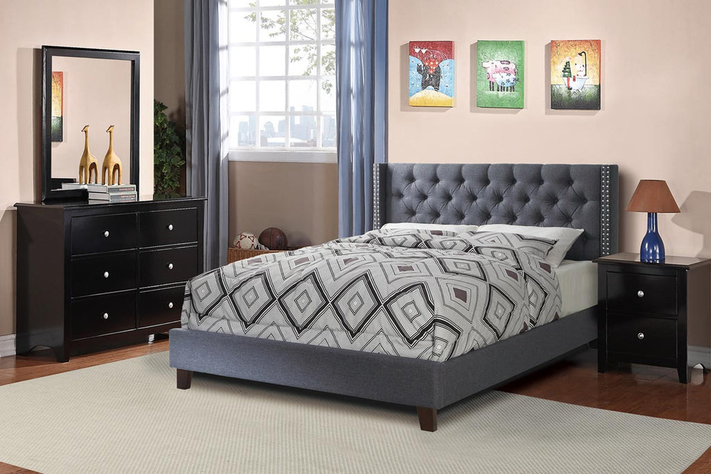 Tuffted Back Upolshetred Bed Frame-color option