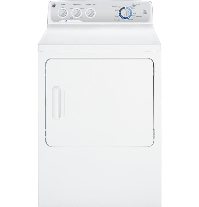 GE 7.0 cu. ft. capacity Dura Drum electric dryer with HE SensorDry