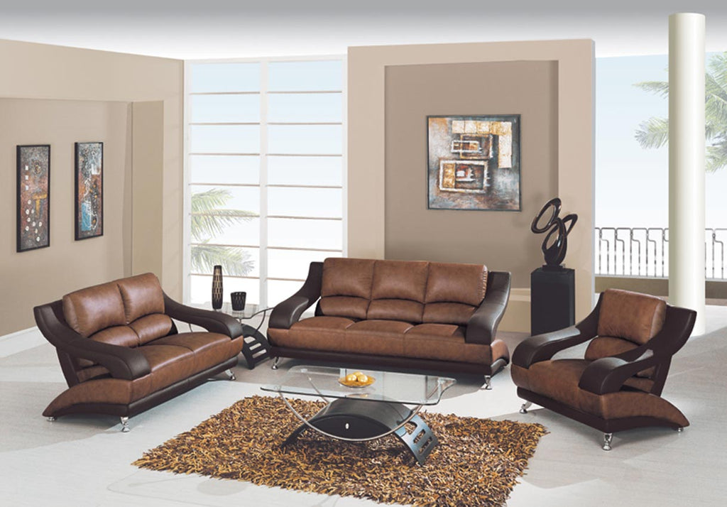 2 Pcs Two Tone Living Room Set