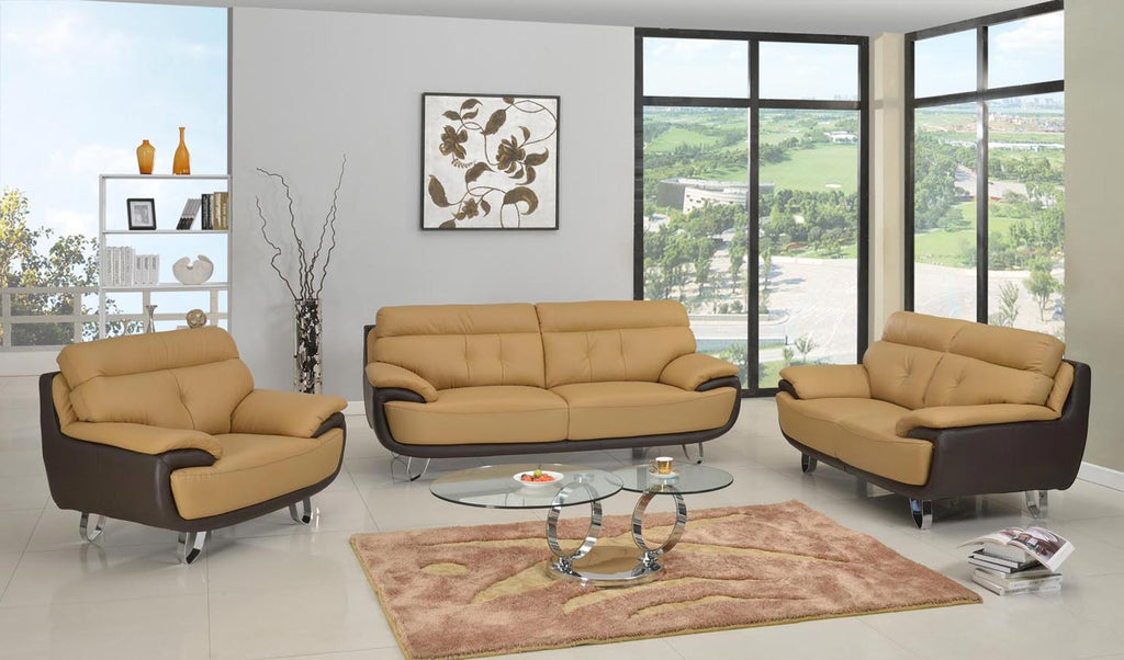 2 Pcs Two Tone Living Room Set