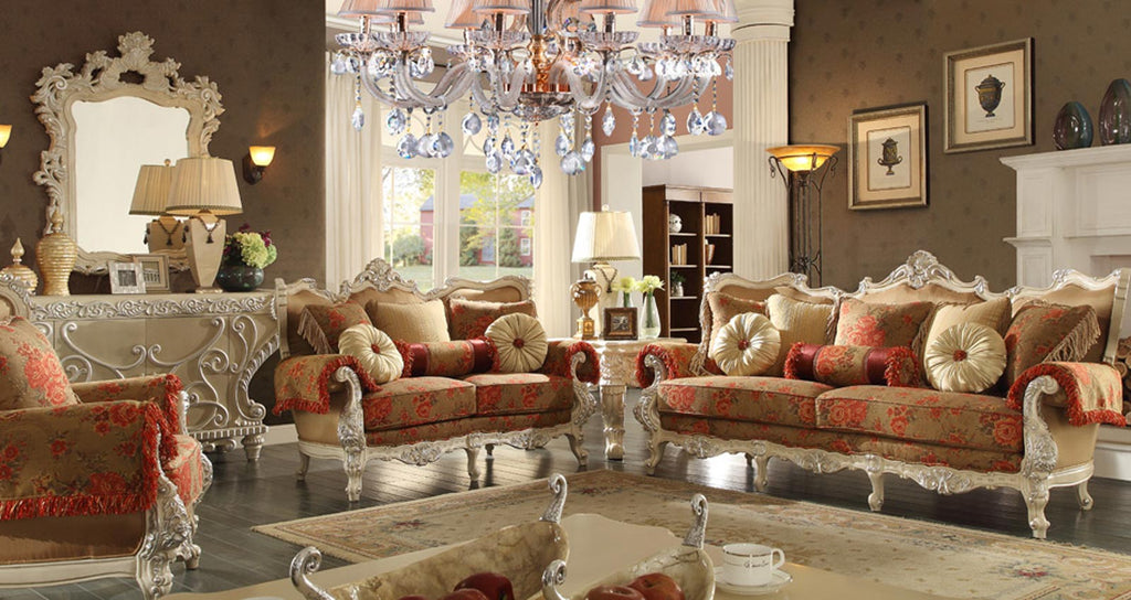 2 Pcs Red Elegant living Room Set