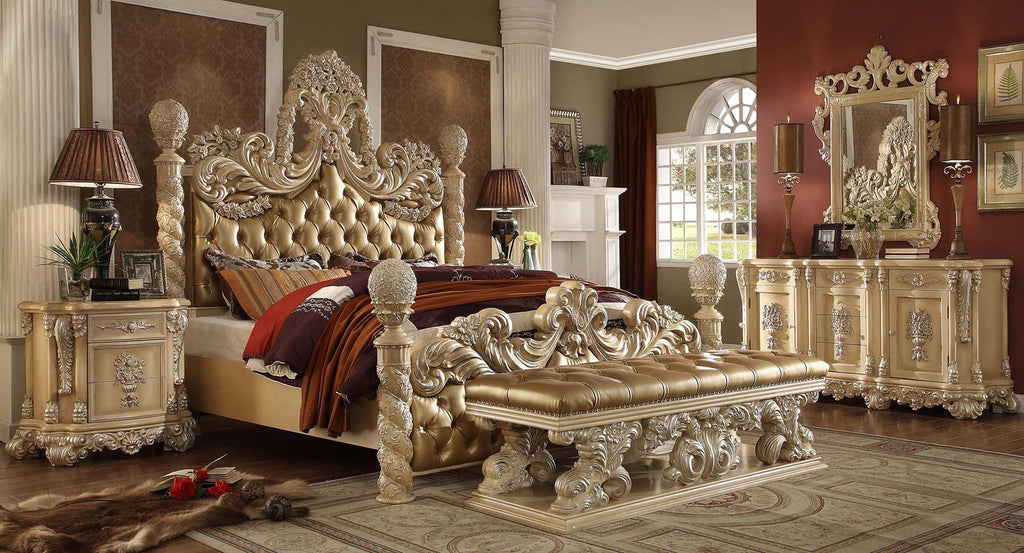 King Ivory Elegant Bed Frame