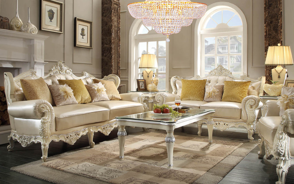 2 Pcs Antique Style Sofa Set