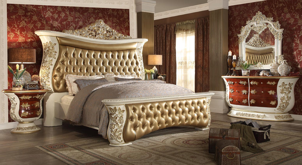 Tufted Antique Bed Frame