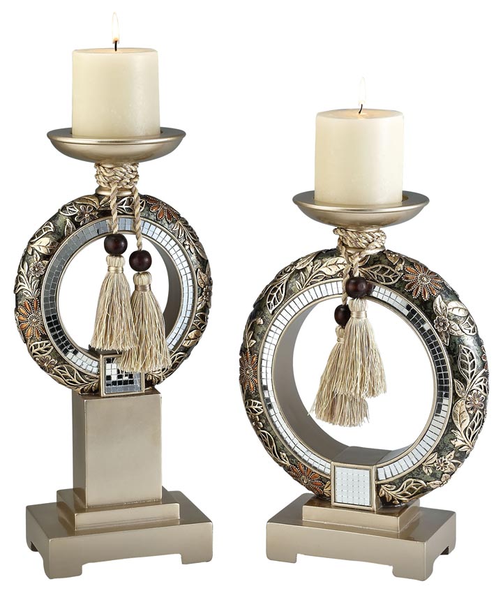 2 Pcs Candle Holder Set