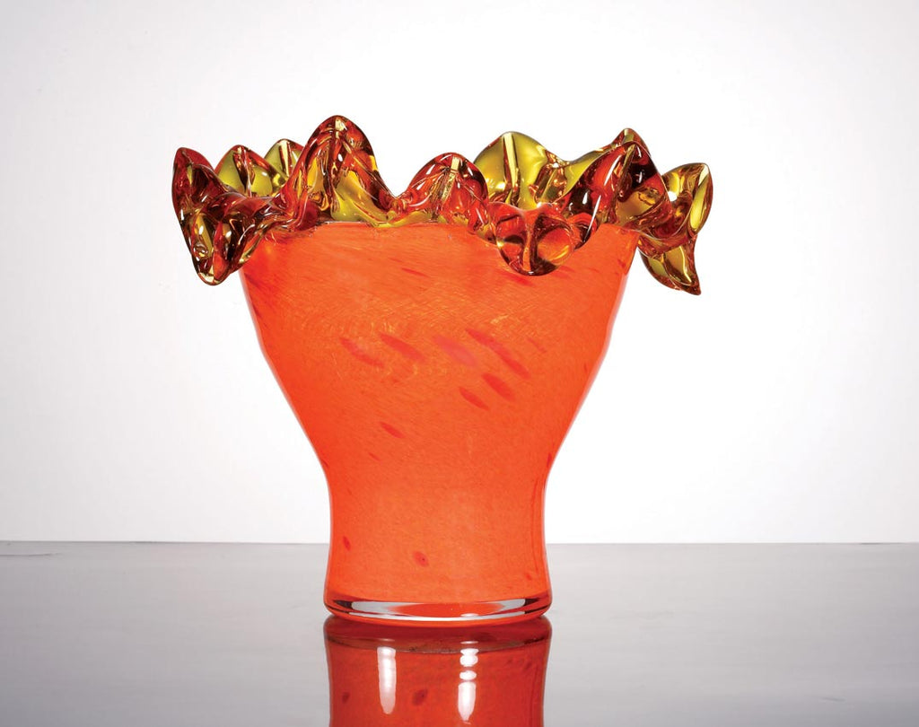 Orange Decorative Vase
