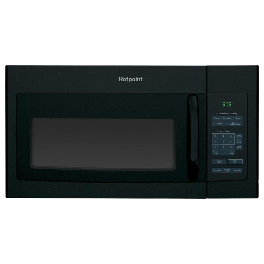 Hotpoint® 1.6 cu. ft. 1000W Black Microwave Oven