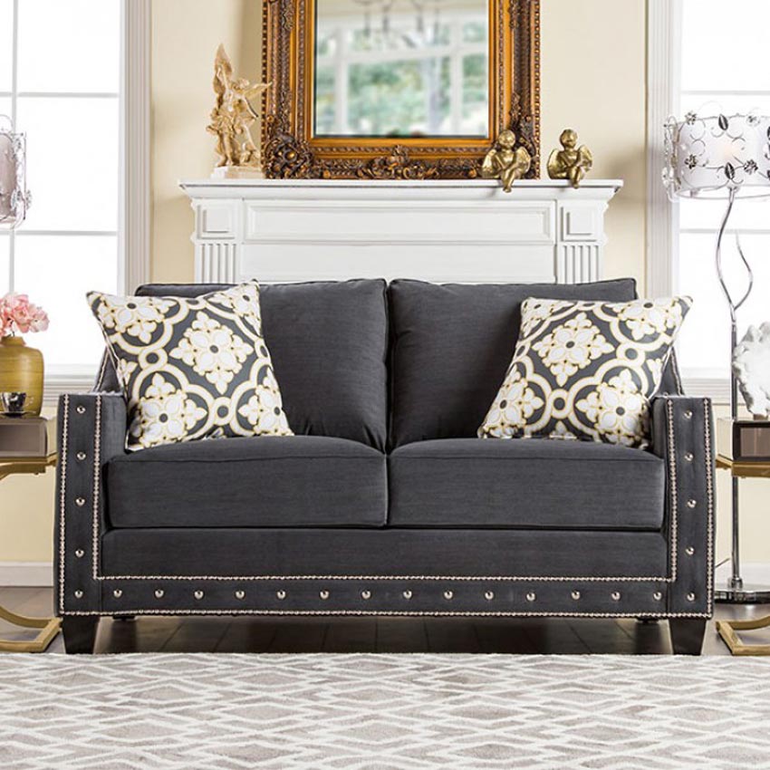 Charcoal Love Seat