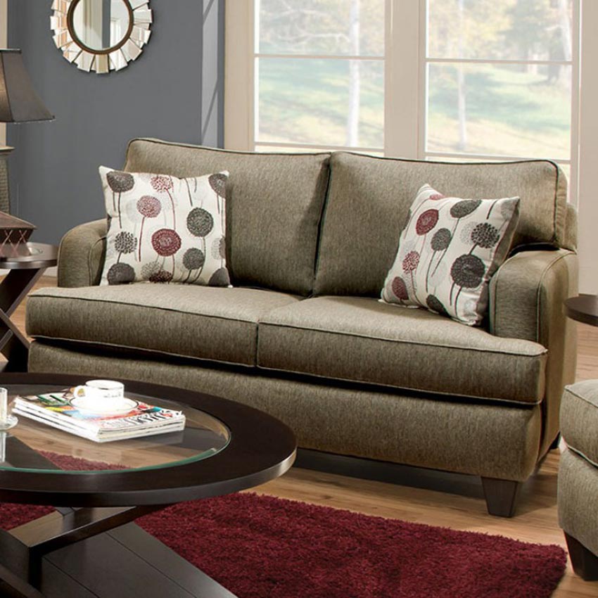 Light Grey Linen Love Seat