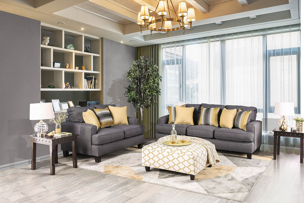 2 Pcs Contemporary Style Sofa Set