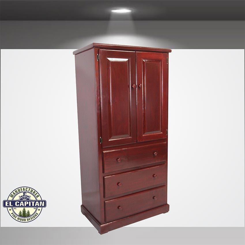 36" Solid Pine Wood Closet
