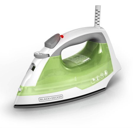 BLACK+DECKER Easy Steam Compact Clothing Iron, Green Steam Iron