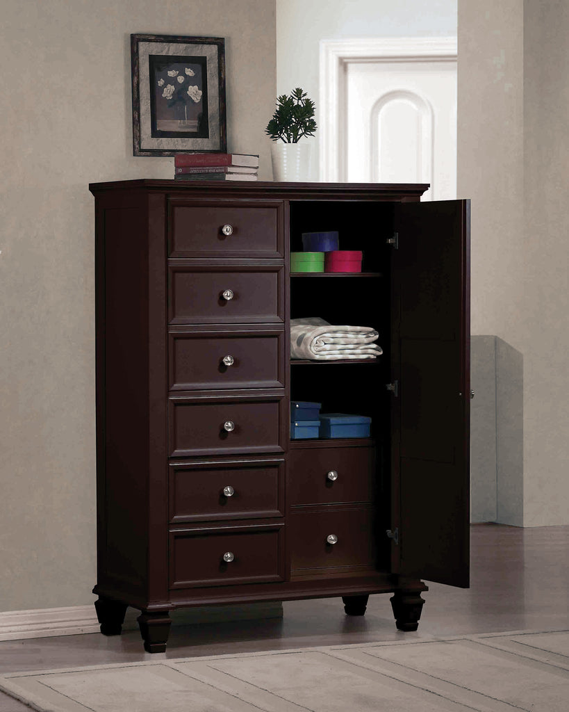 Sandy Beach Door Dresser with Concealed Storage