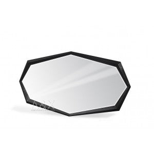 A&X Gytha Transitional Black Crocodile Mirror