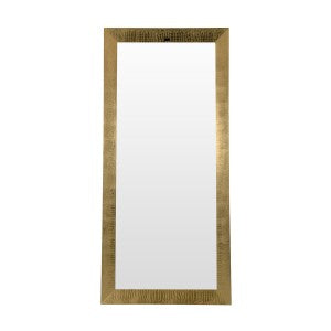 A&X Regal - Modern Gold Crocodile Floor Mirror