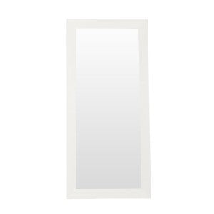 A&X Regal - Modern White Crocodile Floor Mirror