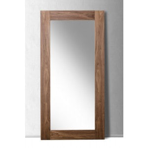 Modrest Beth Modern Walnut Floor Mirror