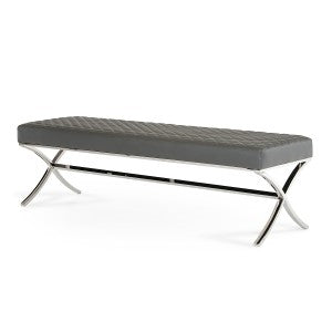 Modrest Adderley Modern Grey Dining Bench