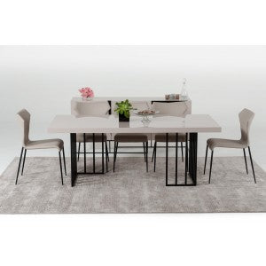 Modrest Hope Modern Grey Gloss Dining Table
