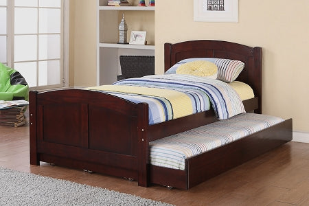 Solid Wood Twin Bed with Trundle