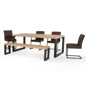 Modrest Reese Modern Aged Oak Dining Table