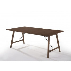Modrest Oritz Mid-Century Modern Walnut Dining Table