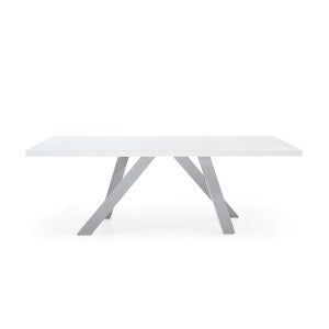 Modrest Vanguard - Modern White and Grey Dining Table