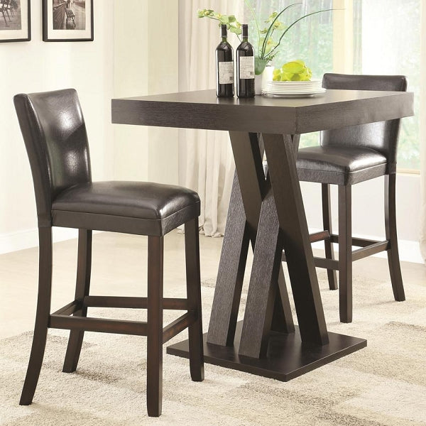 3 Pcs Bar Height Table and Stool Set